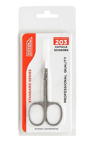 KRISTALLER Nippon Nippers Ножницы маникюрные для кутикулы / Standard NN_S-203, ручная заточка, 94 мм #1130014