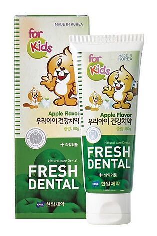 KRISTALLER Hanil Зубная паста для детей со вкусом яблока / Fresh Dental for kids Apple, 80 мл #1130067