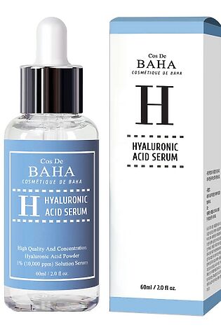 KRISTALLER Cos De BAHA Увлажняющая сыворотка с гиалуроновой кислотой / H60 Hyaluronic Acid Serum, 60 мл #1130069