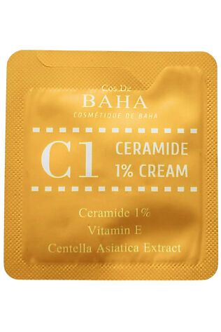 KRISTALLER Cos De BAHA Крем для лица укрепляющий с церамидами / Ceramide 1% Cream Sample (C1), 1,5 мл #1130098