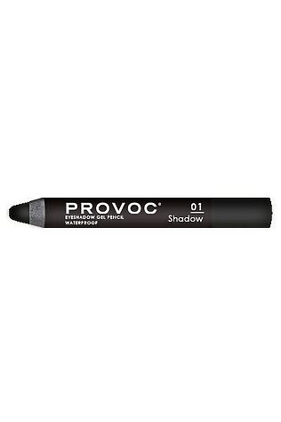 KRISTALLER Provoc Тени-карандаш водостойкие, №01 / Eyeshadow Gel Pencil, черный матовый #1130449