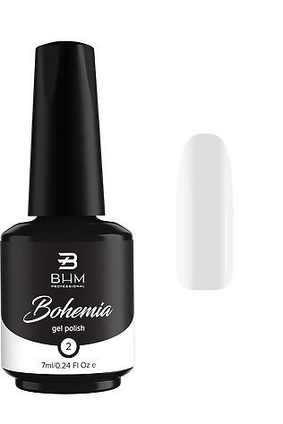 KRISTALLER BHM Professional Гель-лак для ногтей / Perfect white 002, 7 мл #1130490