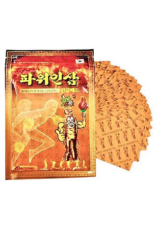 KRISTALLER Kang Hwa Обезболивающий пластырь с красным женьшенем для суставов / Korean Power Ginseng Pad, 20 шт. #1131648