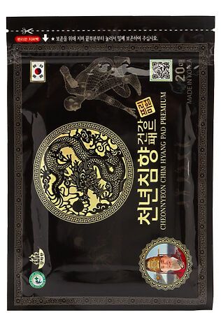 KRISTALLER Kang Hwa Обезболивающий пластырь с красным женьшенем и маслом удового дерева для суставов / Cheonnyeon Chim Hyang Pad Premium, 20 шт. #1131650