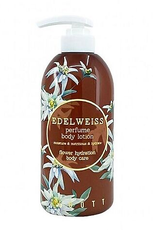 KRISTALLER Jigott Парфюмированный лосьон для тела с экстрактом эдельвейса / Edelweiss Perfume Body Lotion, 500 мл #1132981