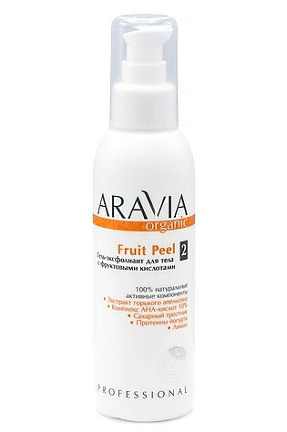 KRISTALLER Aravia Гель-эксфолиант для тела с фруктовыми кислотами / Organic Fruit Peel, 150 мл #1135576