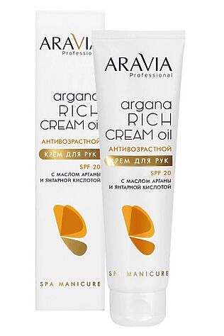 KRISTALLER Aravia Крем для рук антивозрастной / Argana Rich Cream Oil SPF 20, 100 мл #1135602