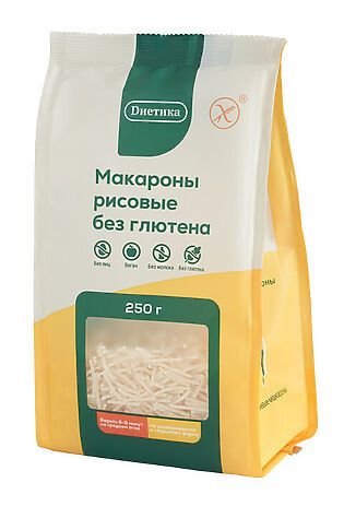 ЭКО-ПРОДУКТЫ Макароны Вермишель рисовая без глютена 'Диетика' 250г #1136914