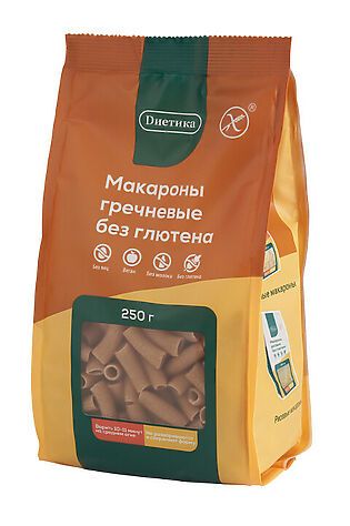 ЭКО-ПРОДУКТЫ Макароны Трубочка из гречневой муки 'Диетика' 250г #1136936