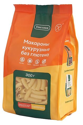 ЭКО-ПРОДУКТЫ Макароны Трубочка из кукурузной муки 'Диетика' 250г #1136937