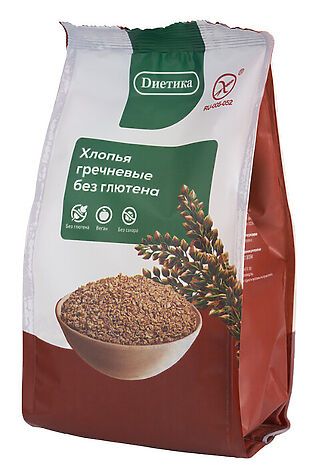 ЭКО-ПРОДУКТЫ Хлопья гречневые 'Диетика' 300г #1136950