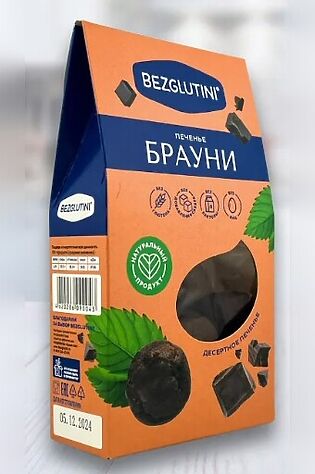 ЭКО-ПРОДУКТЫ Печенье 'Брауни' Bezglutini 96г #1136956