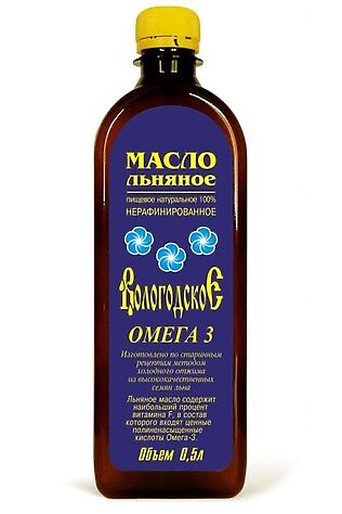 ЭКО-ПРОДУКТЫ Масло льняное 'Вологодское' 500мл #1175853