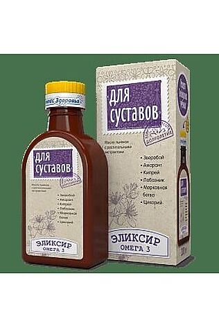ЭКО-ПРОДУКТЫ Эликсир 'Для Суставов - Омега 3' на льняном масле 200мл #1175888