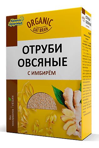 ЭКО-ПРОДУКТЫ Отруби овсяные с имбирём 200г #1179419