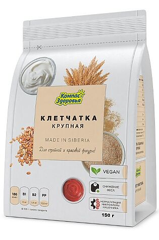 ЭКО-ПРОДУКТЫ Клетчатка пшеничная крупная 150г  #1179421