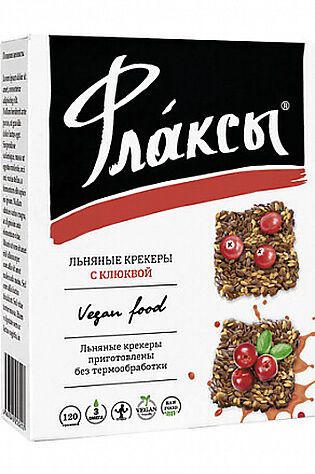 ЭКОПРОДУКТЫ Флаксы с клюквой 120г #1179441