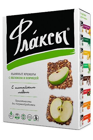 ЭКО-ПРОДУКТЫ Флаксы с яблоком и корицей 120г #1179444