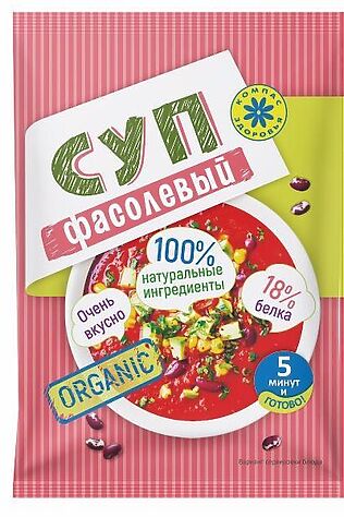 ЭКОПРОДУКТЫ Суп-пюре 'Фасолевый' 10стиков*30г #1179458
