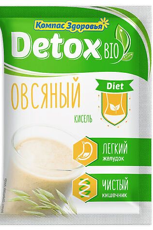 ЭКО-ПРОДУКТЫ Кисель detox bio Diet Овсяный 10пак. 250г #1179461