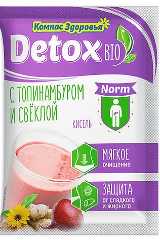 ЭКОПРОДУКТЫ Кисель detox bio Norm Топинамбур со свёклой 10пак. 250г #1179462