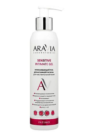 KRISTALLER Aravia Laboratories Успокаивающий гель для интимной гигиены для чувствительной кожи / Sensitive Intimate Gel, 200 мл #1180007