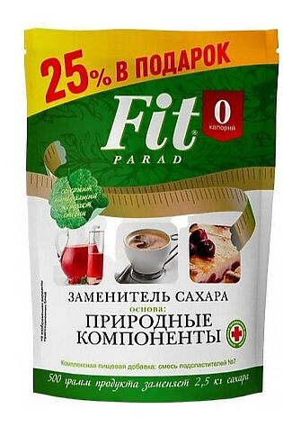 ЭКО-ПРОДУКТЫ ФитПарад №  7 - 500г эритритол ДОЙ-ПАК #1180100