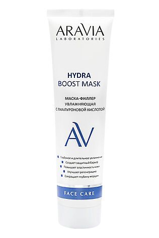 KRISTALLER Aravia Laboratories Маска-филлер увлажняющая с гиалуроновой кислотой / Hydra Boost Mask, 100 мл #1180378