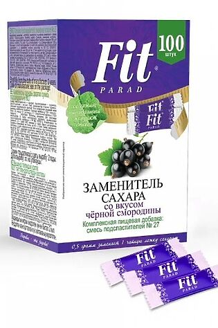 ЭКО-ПРОДУКТЫ ФитПарад № 27 Чёрная смородина (стики 100шт) 50г #1181120