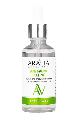 KRISTALLER Aravia Laboratories Пилинг для проблемной кожи с комплексом кислот 18% / Anti-Acne Peeling, 50 мл #1181319