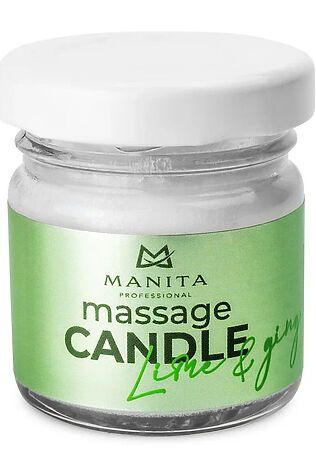 KRISTALLER Manita Professional Свеча массажная / Lime & Ginger, 30 мл #1182049