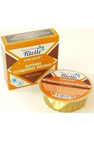 ЭКО-ПРОДУКТЫ Крем-десерт Варёное сгущенное молоко Fitelle 100г #1182238