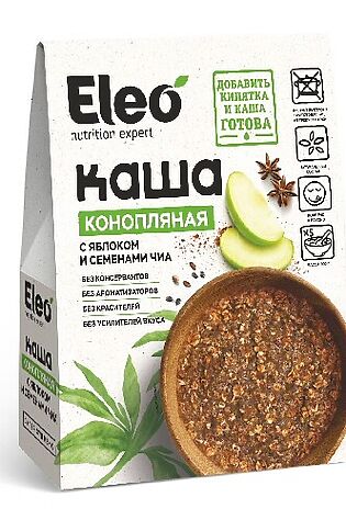 ЭКО-ПРОДУКТЫ Каша конопляная с яблоком и семенами чиа 200г #1182318