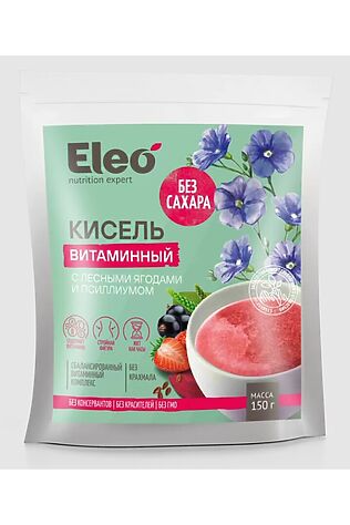 ЭКО-ПРОДУКТЫ Кисель льняное 'витаминный' с лесными ягодами и псиллиумом 150г #1182333