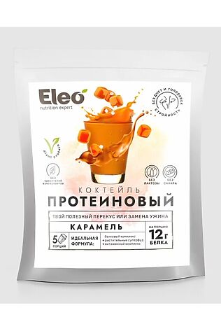 ЭКО-ПРОДУКТЫ Протеиновый коктейль 'Карамель' дой-пак 150г #1182529