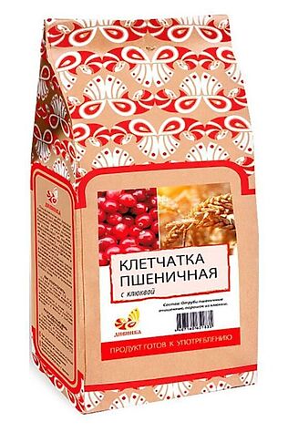 ЭКО-ПРОДУКТЫ Клетчатка пшеничная Клюква бум.пакет 300г #1182548