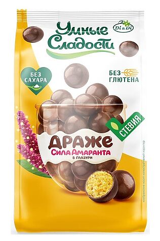 ЭКО-ПРОДУКТЫ Драже амарантовые 'УмСладости' в шоколадной глазури 50г #1182612