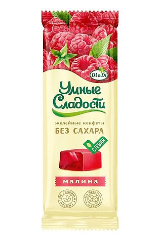 ЭКО-ПРОДУКТЫ Конфеты 'УмСладости' желейные Малина 90г #1182630