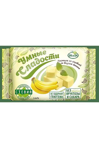 ЭКО-ПРОДУКТЫ Пастила диетическая 'УмСладости' на стевии банан 160г #1183299