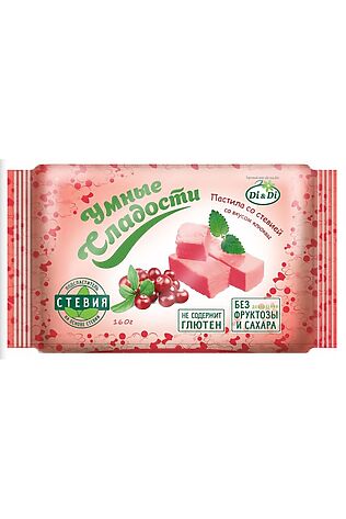 ЭКО-ПРОДУКТЫ Пастила диетическая 'УмСладости' на стевии клюква 160г #1183300