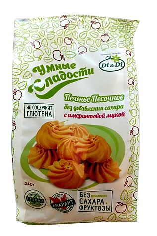ЭКОПРОДУКТЫ Печенье 'УмСладости' песочное 210г #1183303
