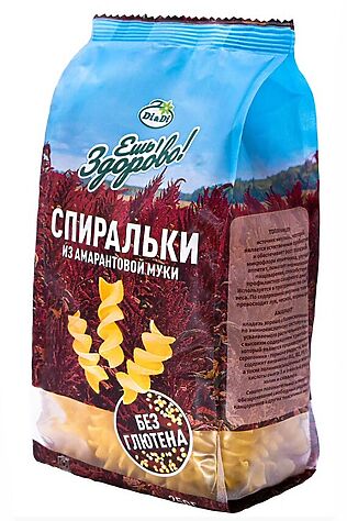 ЭКО-ПРОДУКТЫ Макароны из амарантовой муки, кукурузные 'Спиральки' б/глютена 250г #1183449