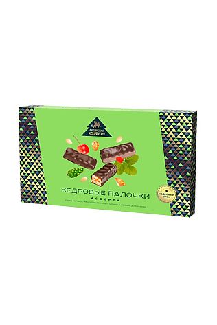 ЭКО-ПРОДУКТЫ Конфеты 'Кедровые палочки' в шоколадной глазури Ассорти 110г #1183486
