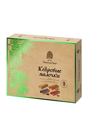 ЭКО-ПРОДУКТЫ Конфеты 'Кедровые палочки' 11шт в шоколадной глазури Ассорти 190г #1183487