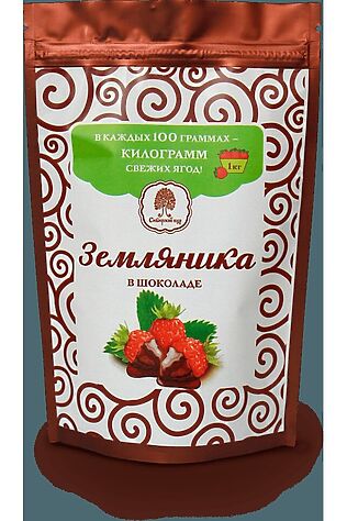 ЭКО-ПРОДУКТЫ Земляника в шоколадной глазури 100г #1183505