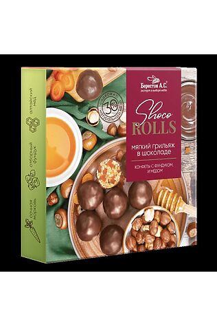 ЭКО-ПРОДУКТЫ Конфеты 'Shoco Rolls' с фундуком, цукатами моркови и медом 135г  #1183565