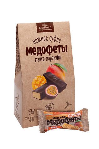 ЭКО-ПРОДУКТЫ Конфеты 'Медофеты' в шоколаде манго-маракуйя 150г #1183569