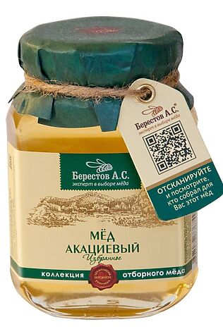 ЭКО-ПРОДУКТЫ Мёд 'Берестов А.С.' Акация ст.банка 200г #1183932