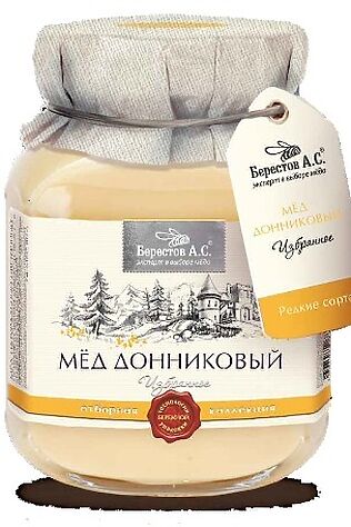 ЭКО-ПРОДУКТЫ Мёд 'Берестов А.С.' Донниковый (алтайский край) ст.банка 500г #1183936