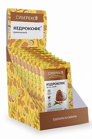 ЭКО-ПРОДУКТЫ Кедрокофе Тропический шоу-бокс №10*25г #1183980